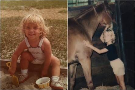 童年的南希天真烂漫，酷爱马术等户外运动。