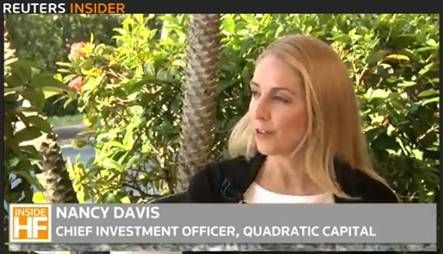 南希接受路透社“Inside Hedge Funds”栏目专访。