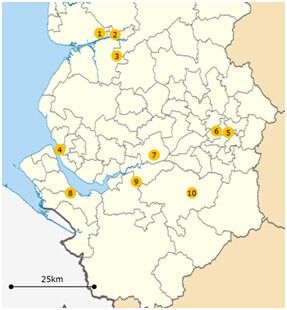 沃灵顿，曼彻斯特，利物浦和普雷斯顿集群
