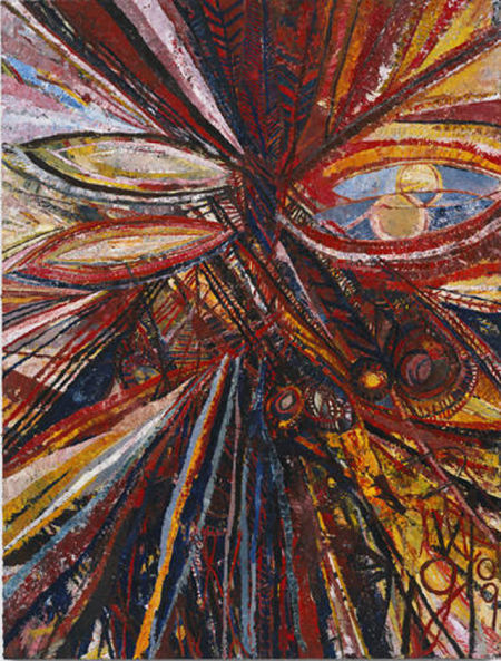 马克·格罗特雅恩(Mark Grotjahn)创作于2012年的彩虹色调抽象画《无题》,起拍价为150万美元 马克·格罗特雅恩(Mark Grotjahn)创作于2012年的彩虹色调抽象画《无题》,起拍价为150万美元