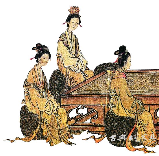 图3 南宋 马和之《女孝经图》中的绣墩 图3 南宋 马和之《女孝经图》中的绣墩