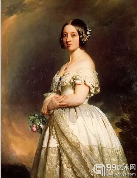 1842 夏维尔·温特哈特绘制 维多利亚女王像 1842 夏维尔·温特哈特绘制 维多利亚女王像