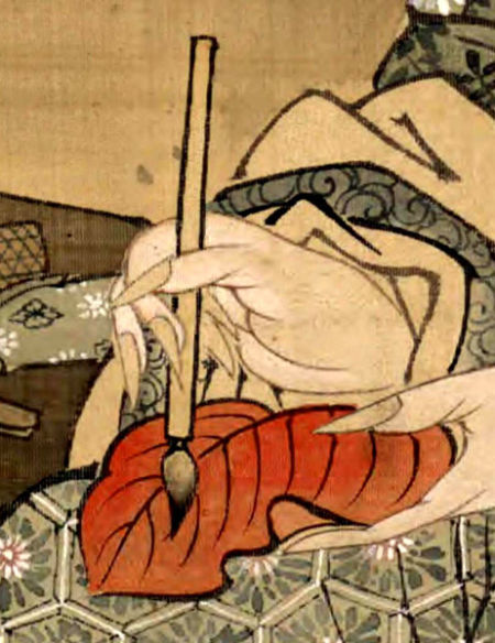 明代的二指执笔 明代的二指执笔