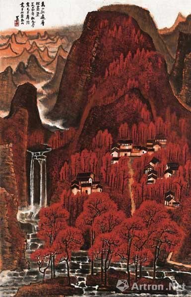附图5、李可染-1964年作-万山红遍-镜心12年保利2.9235亿元 附图5、李可染-1964年作-万山红遍-镜心12年保利2.9235亿元