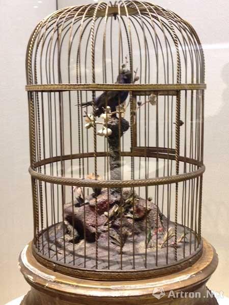 铜镀金圆鸟笼 铜镀金圆鸟笼