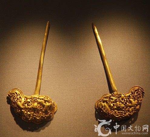 镂空云凤头金钗 镂空云凤头金钗