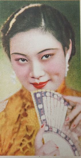 力士香皂明星老广告画 影星胡 蝶(正反面) 力士香皂明星老广告画 影星胡 蝶(正反面)