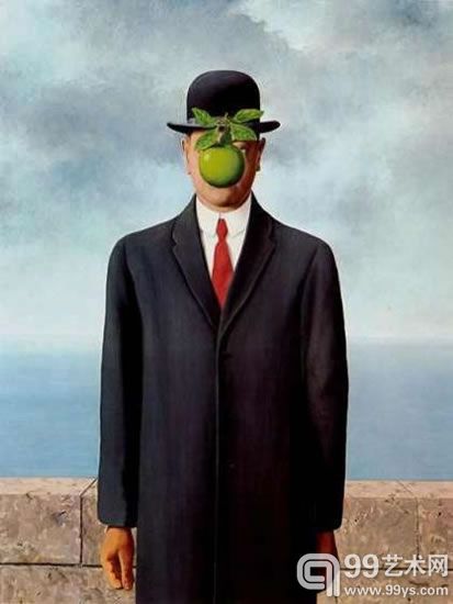 勒内·马格里特《The Son of Man》 勒内·马格里特《The Son of Man》