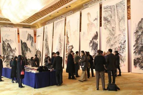 杨彦《黄山赋》展览现场 杨彦《黄山赋》展览现场