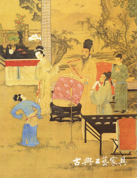 图11 明 唐寅《韩熙载夜宴图》 图11 明 唐寅《韩熙载夜宴图》