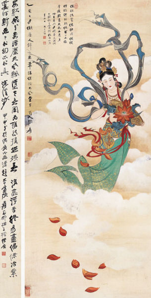 张大千 天女散花 嘉德四季第7期 成交价:RMB 2,365,000 张大千 天女散花 嘉德四季第7期 成交价:RMB 2,365,000