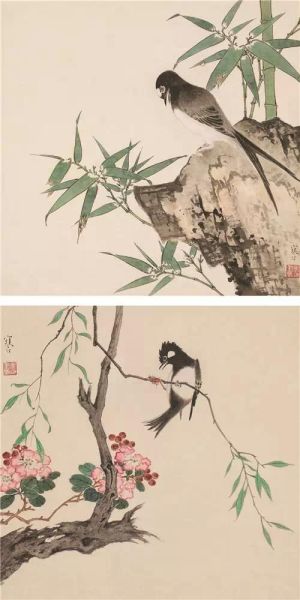 江寒汀(1903-1963) 春色四屏 江寒汀(1903-1963) 春色四屏