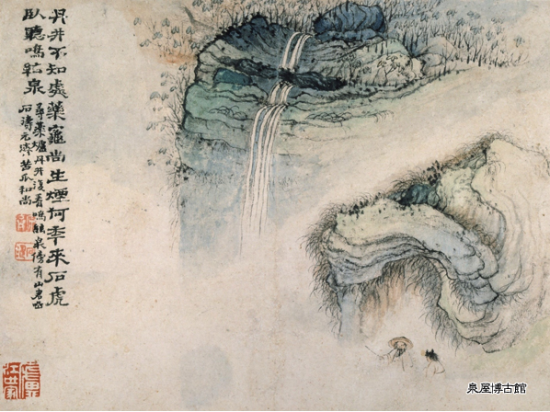 ▲ 石涛《黄山八胜图册》(局部) ▲ 石涛《黄山八胜图册》(局部)