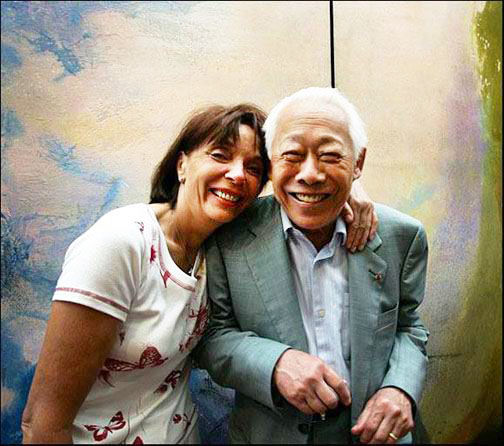 赵无极与第三任妻子弗朗索瓦丝 赵无极与第三任妻子弗朗索瓦丝
