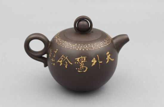 王氏紫砂:黑泥砂珠紫砂壶 王氏紫砂:黑泥砂珠紫砂壶