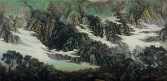 涂志浩色釉粉彩山水瓷板 成交价81.65万 涂志浩色釉粉彩山水瓷板 成交价81.65万