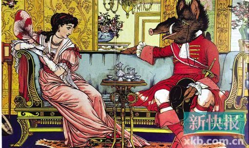《美女与野兽》插画 克兰 《美女与野兽》插画 克兰