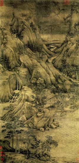 上海博物馆藏《浮于山居图》(局部) 上海博物馆藏《浮于山居图》(局部)