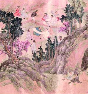 明代许光祚《兰亭图》卷(局部) 明代许光祚《兰亭图》卷(局部)