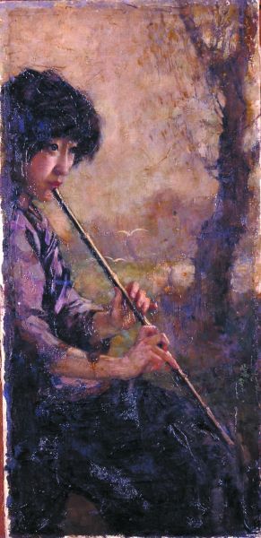 《人体 蒋碧薇女士》与《箫声》中的蒋碧薇相去甚远。 徐悲鸿油画《箫声》中吹箫的女子,原型就是蒋碧薇。