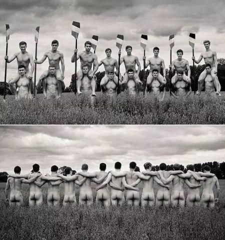 英国华威大学男子赛艇队从2009年开始，每年都会拍裸体日历来筹款，帮助年轻人直面恐同症和欺凌。