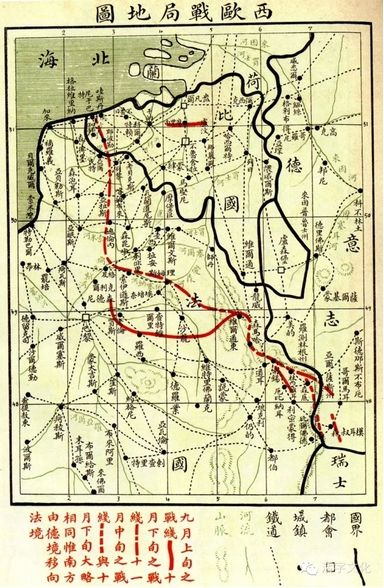 资料图 资料图 西欧战局地图