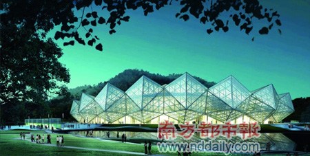 大运会主场馆水晶石模拟效果图。 大运会主场馆水晶石模拟效果图。