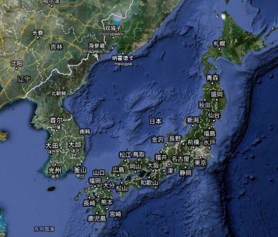 日本卫星图 日本卫星图