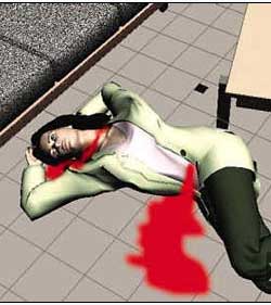 谭某的腹部和脖子上各被砍一刀