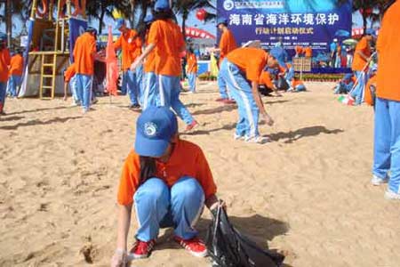 海南启动海洋环境保护行动(图)