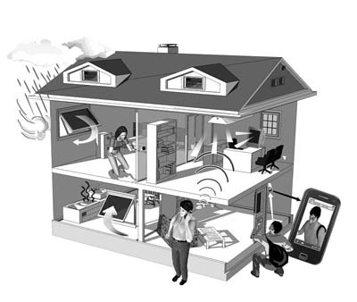 煤气泄漏自动开窗 小偷撬门警报就响(图)