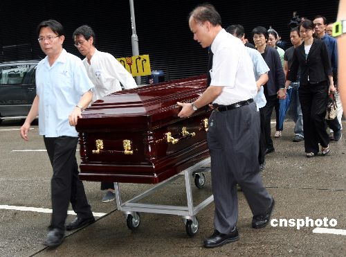 马力遗体运抵香港殡仪馆 葬礼8月23日举行(图)