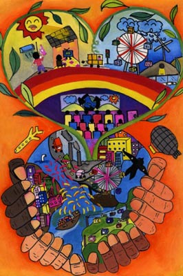 绘画比赛中夺冠(图)