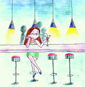 女白领疲于应酬怕当交际花