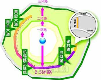 四川成都二三环之间将建2.5环路(组图)