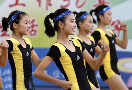 南京举办校园健身操大赛