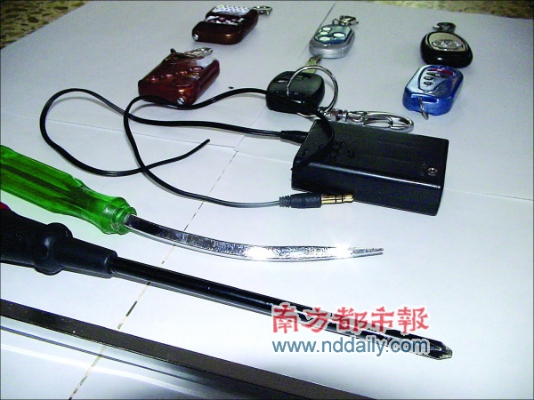 持##器开车门大肆盗窃