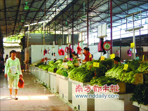 肉菜市场重现猎德