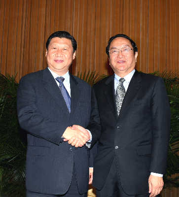 习近平表示拥护中央调职决定俞正声称责任重大