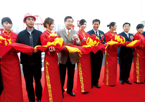 菜园坝大桥通车了 十万人踩新桥(2)