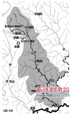 四川沱江流域因污染成癌症高发地区