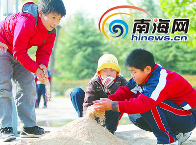 从海边搬到市区 北京市民体验海南奥运沙[图]