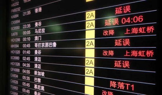 台风“灿鸿”来袭沪两大机场1000多个航班取消