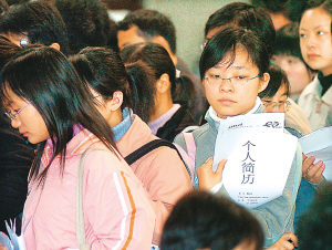 真情关注35万大学生找工作