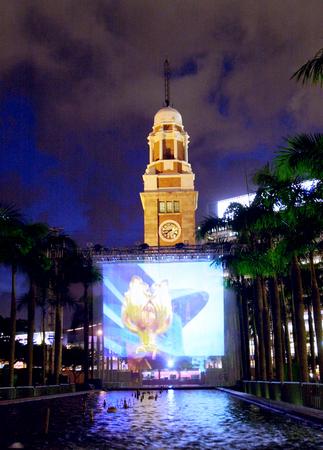 图文:香港的第一次水幕表演