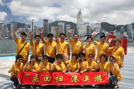 图文:大陆到香港旅游的人特别多