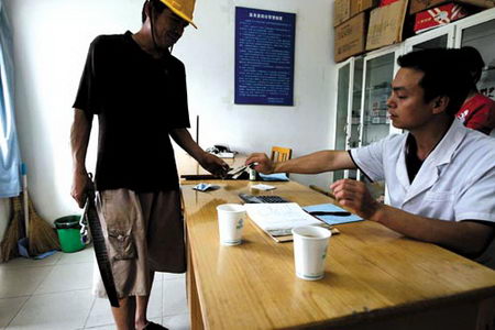 图文:鸟巢建筑工人待遇很好