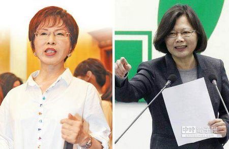 洪秀柱(左)、民进党主席蔡英文(右)。(图为合成图,中时报系资料照)