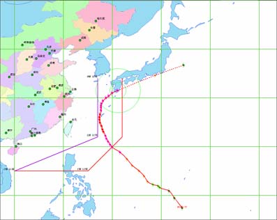 强台风万宜已在日本国鹿儿岛县大隅半岛沿海