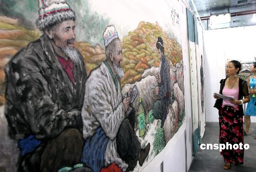 图：新疆国画院成立西域画风备受关注